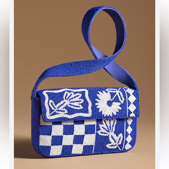 NWT Anthro Fiona Beaded Bag - Picture 1 of 4